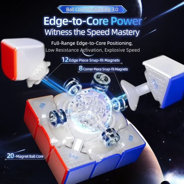 MoYu Super Weilong 3x3 v2 UV (20-Magnet Ball-Core, MagLev, UV Coated)