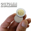 Imanes de neodimio 20x2mm (Pack 5 unidades)