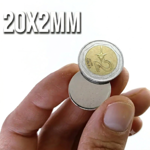 Imanes de neodimio 20x2mm (Pack 5 unidades)