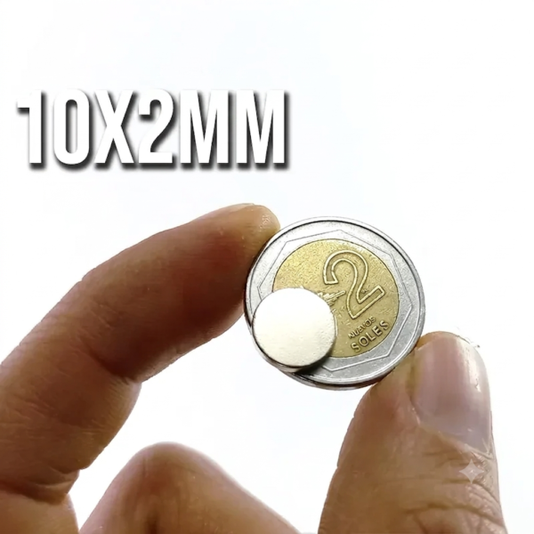 Imanes de neodimio 10x2mm (Pack 20 unidades)