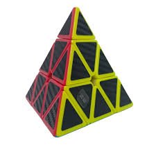 QiYi Qiming S2 Pyraminx Fibra de Carbono