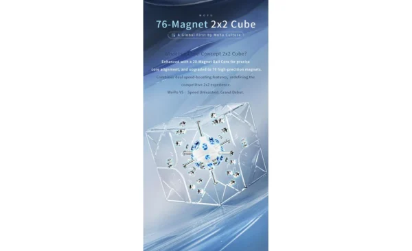 MoYu WeiPo 2x2 V5 (Magnetic, 20-Magnet Ball-Core, UV Coated)